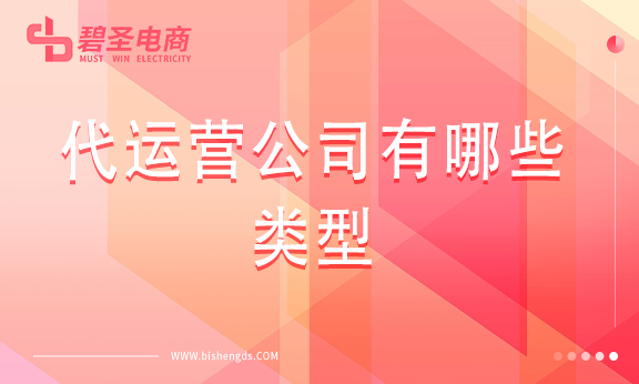 代运营公司有哪些类型，分别适合哪些类型的商家？